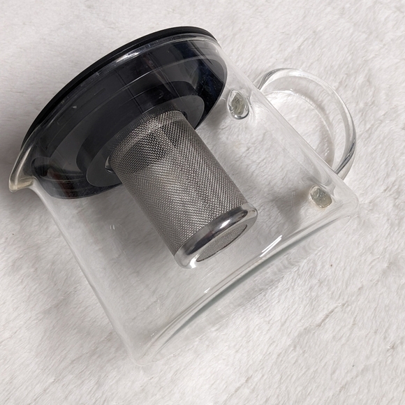 NWOB - Riklig Glass Tea Pot with Tea Infuser/ Strainer - 16oz - Picture 4 of 12